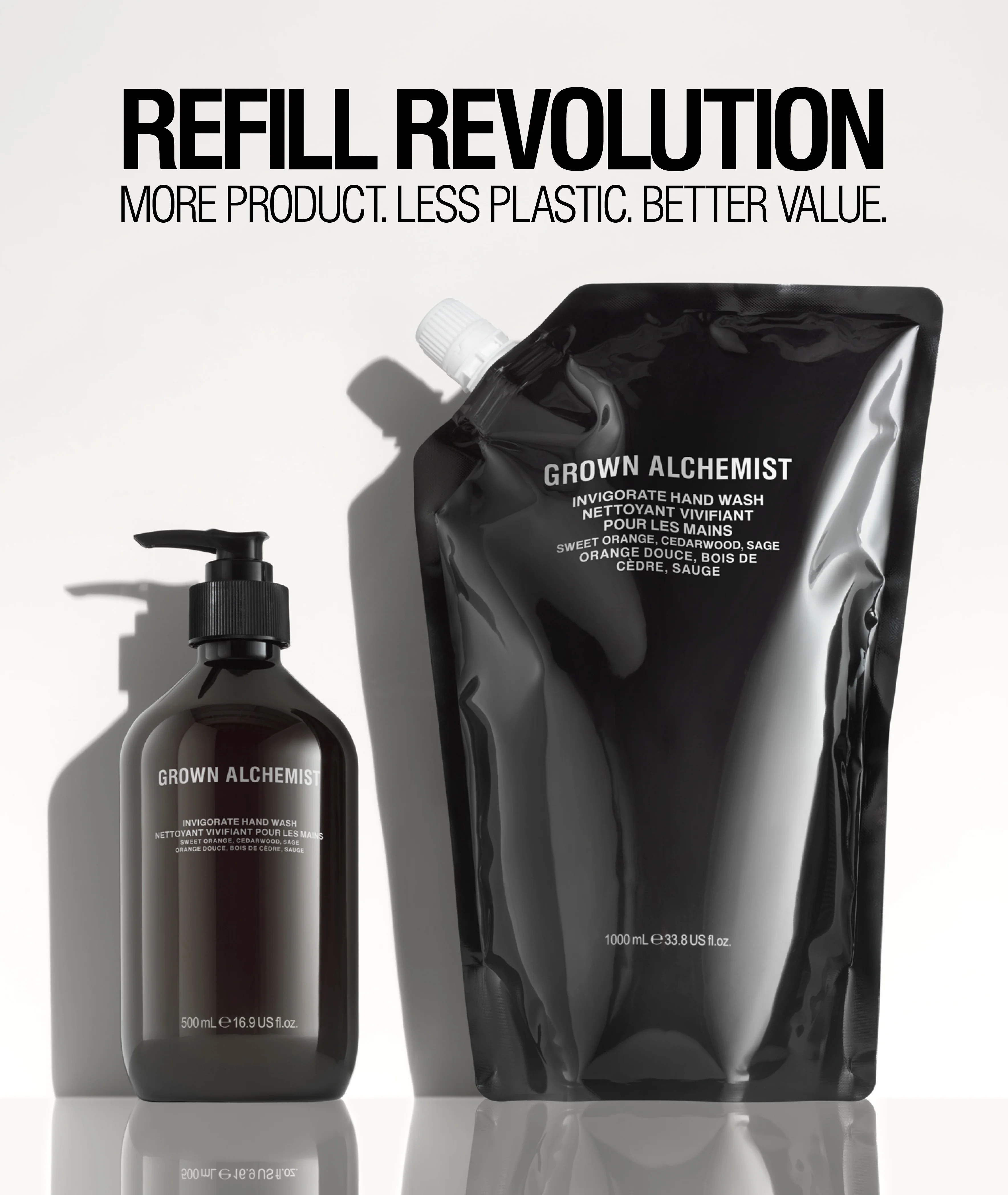 Invigorate Hand Wash +1L Refill Pouch Bundle - Image 3